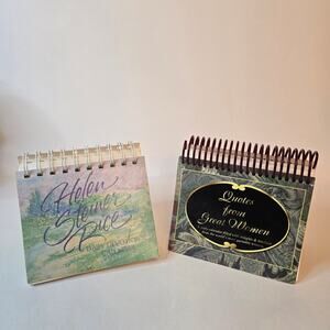 2 Daily Calendars Vintage 90s Helen Steiner Rice Devotional & Quotes From Women